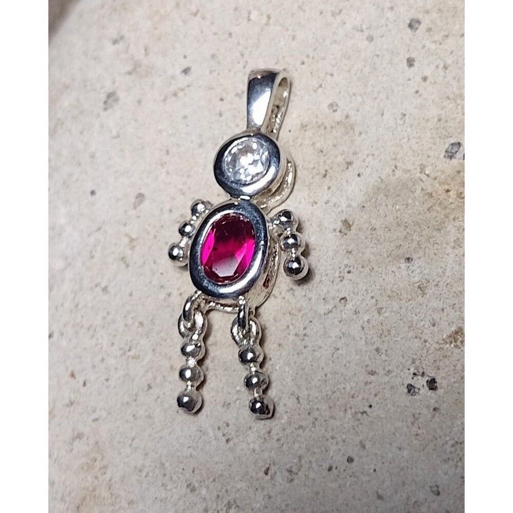 925 Sterling Silver Child Kids Charm June Birthstone